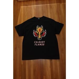 NHL Calgary Flames Black T-shirt Alternate Logo Blasty XL